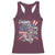 Happy 4th Of July Racerback Tank Top Patriotic American Flag USA - Wonder Print Shop