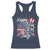 Happy 4th Of July Racerback Tank Top Patriotic American Flag USA - Wonder Print Shop