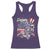 Happy 4th Of July Racerback Tank Top Patriotic American Flag USA - Wonder Print Shop