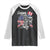 Happy 4th Of July Raglan Shirt Patriotic American Flag USA - Wonder Print Shop