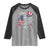 Happy 4th Of July Raglan Shirt Patriotic American Flag USA - Wonder Print Shop