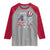 Happy 4th Of July Raglan Shirt Patriotic American Flag USA - Wonder Print Shop