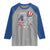 Happy 4th Of July Raglan Shirt Patriotic American Flag USA - Wonder Print Shop