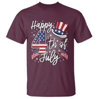 Happy 4th Of July T Shirt Patriotic American Flag USA - Wonder Print Shop