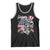 Happy 4th Of July Tank Top Patriotic American Flag USA - Wonder Print Shop