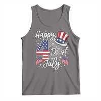 Happy 4th Of July Tank Top Patriotic American Flag USA - Wonder Print Shop