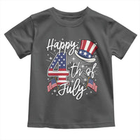 Happy 4th Of July Toddler T Shirt Patriotic American Flag USA - Wonder Print Shop