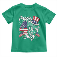 Happy 4th Of July Toddler T Shirt Patriotic American Flag USA - Wonder Print Shop