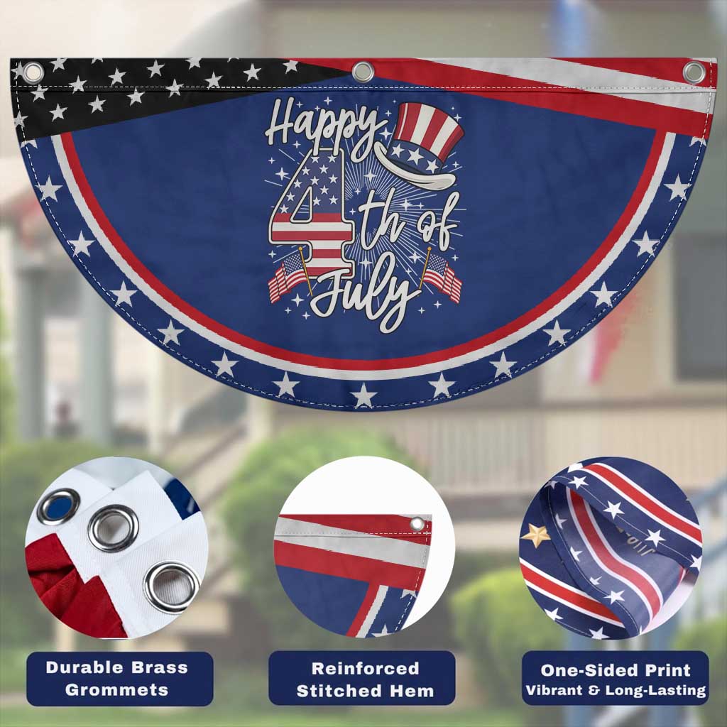 Happy 4th Of July Patriotic Fan Flag American Flag USA