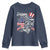 Happy 4th Of July Youth Sweatshirt Patriotic American Flag USA - Wonder Print Shop