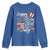 Happy 4th Of July Youth Sweatshirt Patriotic American Flag USA - Wonder Print Shop