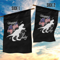 Dinosaur Happy 4th of July Garden Flag Patriotic American Flag USA - Wonder Print Shop