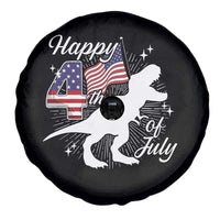 Dinosaur Happy 4th of July Spare Tire Cover Patriotic American Flag USA - Wonder Print Shop