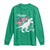 Dinosaur Happy 4th of July Long Sleeve Shirt Patriotic American Flag USA - Wonder Print Shop