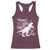 Dinosaur Happy 4th of July Racerback Tank Top Patriotic American Flag USA - Wonder Print Shop