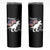 Dinosaur Happy 4th of July Skinny Tumbler Patriotic American Flag USA - Wonder Print Shop