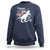 Dinosaur Happy 4th of July Sweatshirt Patriotic American Flag USA - Wonder Print Shop