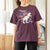 Dinosaur Happy 4th of July T Shirt For Women Patriotic American Flag USA - Wonder Print Shop
