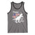 Dinosaur Happy 4th of July Tank Top Patriotic American Flag USA - Wonder Print Shop