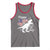 Dinosaur Happy 4th of July Tank Top Patriotic American Flag USA - Wonder Print Shop