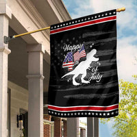 Dinosaur Happy 4th of July Garden Flag Patriotic American Flag USA