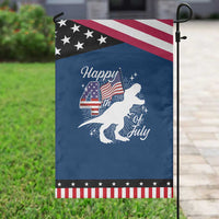 Dinosaur Happy 4th of July Garden Flag Patriotic American Flag USA