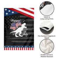 Dinosaur Happy 4th of July Garden Flag Patriotic American Flag USA