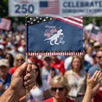 Dinosaur Happy 4th of July Patriotic Handheld Flag American Flag USA
