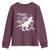 Dinosaur Happy 4th of July Youth Sweatshirt Patriotic American Flag USA - Wonder Print Shop