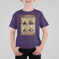 Wanted Treason Founding Fathers 1776 T Shirt For Kid 4th Of July Independence Day - Wonder Print Shop