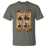 Wanted Treason Founding Fathers 1776 T Shirt 4th Of July Independence Day - Wonder Print Shop