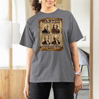 Wanted Treason Founding Fathers 1776 T Shirt For Women 4th Of July Independence Day - Wonder Print Shop