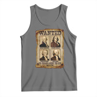 Wanted Treason Founding Fathers 1776 Tank Top 4th Of July Independence Day - Wonder Print Shop
