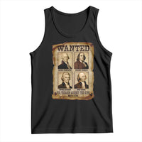 Wanted Treason Founding Fathers 1776 Tank Top 4th Of July Independence Day - Wonder Print Shop