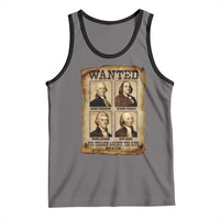 Wanted Treason Founding Fathers 1776 Tank Top 4th Of July Independence Day - Wonder Print Shop
