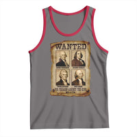 Wanted Treason Founding Fathers 1776 Tank Top 4th Of July Independence Day - Wonder Print Shop