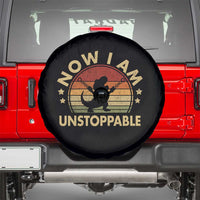 Retro Now I Am Unstoppable Spare Tire Cover Funny Dinosaur Dino Gifts Vintage