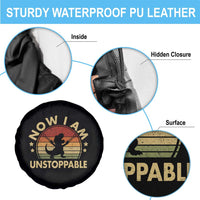 Retro Now I Am Unstoppable Spare Tire Cover Funny Dinosaur Dino Gifts Vintage