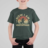 Retro Now I Am Unstoppable T Shirt For Kid Funny Dinosaur Dino Gifts Vintage
