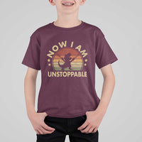 Retro Now I Am Unstoppable T Shirt For Kid Funny Dinosaur Dino Gifts Vintage