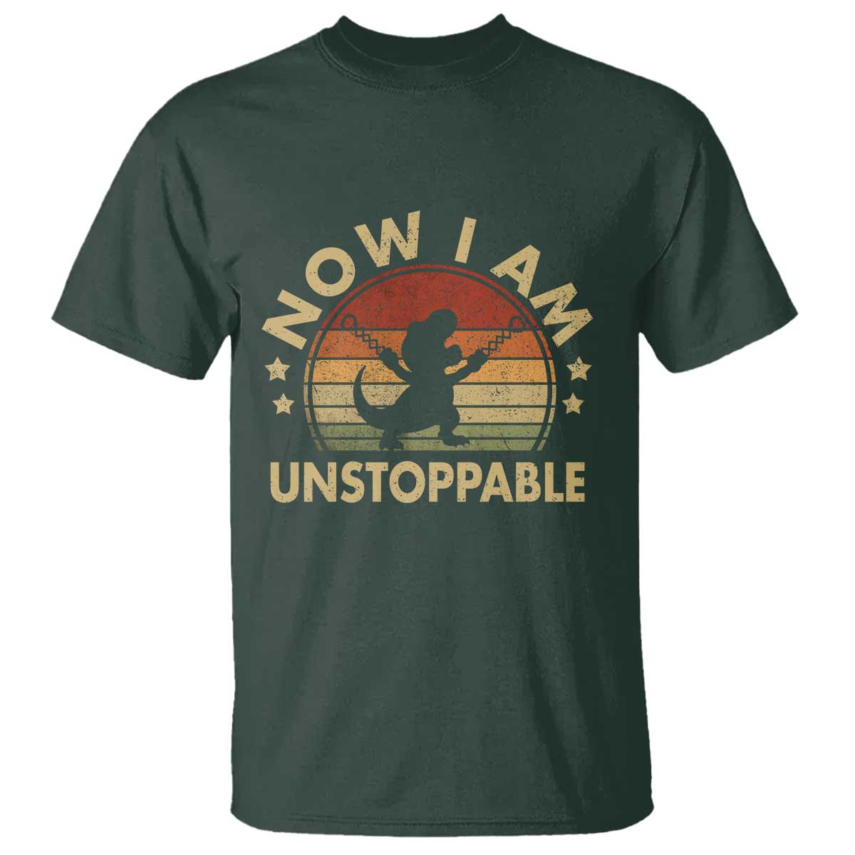 Retro Now I Am Unstoppable T Shirt Funny Dinosaur Dino Gifts Vintage