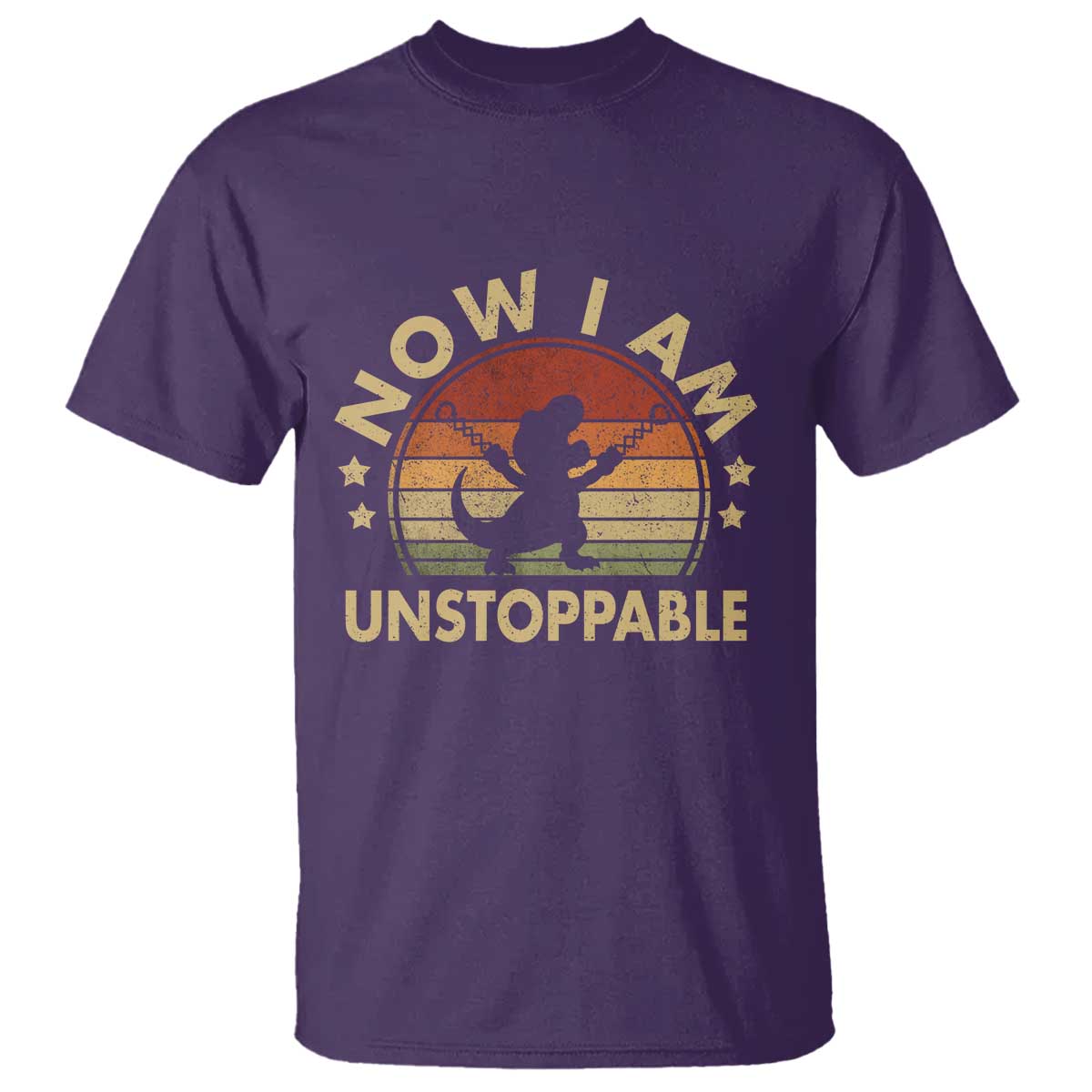 Retro Now I Am Unstoppable T Shirt Funny Dinosaur Dino Gifts Vintage