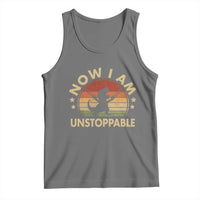 Retro Now I Am Unstoppable Tank Top Funny Dinosaur Dino Gifts Vintage