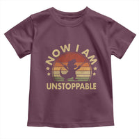 Retro Now I Am Unstoppable Toddler T Shirt Funny Dinosaur Dino Gifts Vintage