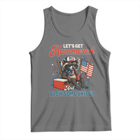 Lets Get Hammered and Blow Some Shit Up Tank Top Raccoon 4th Of July America - Wonder Print Shop