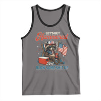 Lets Get Hammered and Blow Some Shit Up Tank Top Raccoon 4th Of July America - Wonder Print Shop