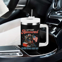 Lets Get Hammered and Blow Some Shit Up Tumbler With Handle Raccoon 4th Of July America - Wonder Print Shop