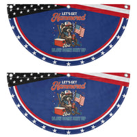 Lets Get Hammered and Blow Some Shit Up Patriotic Fan Flag Raccoon 4th Of July America