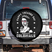 Happy Treason Day Spare Tire Cover British Queen Funny July 4th Colonial Meme - Wonder Print Shop