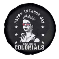 Happy Treason Day Spare Tire Cover British Queen Funny July 4th Colonial Meme - Wonder Print Shop